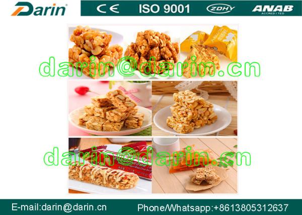 MK-75 Peanut Brittle / Peanut Crunch Bar / Sesame Candy Bar haciendo máquina línea de corte con pantalla táctil