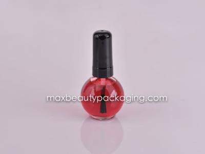 shiny black nail polish cap nail polish flat brush nail polish glass bottle 16ml nail polish plastic cosmetic packaging