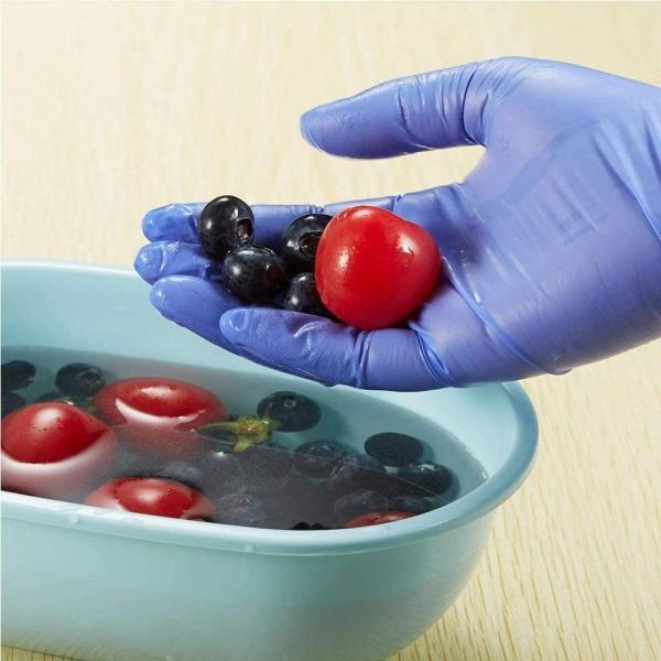Uniware Nitrile Disposable Medical Gloves Anti Microbial Sanitized For Hand Protection