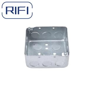 RIFI-OEM GI 電動ボックス 1と2 ギャング メタル スイッチボックス ハンディ 4 インチ 平方 電動ボックス