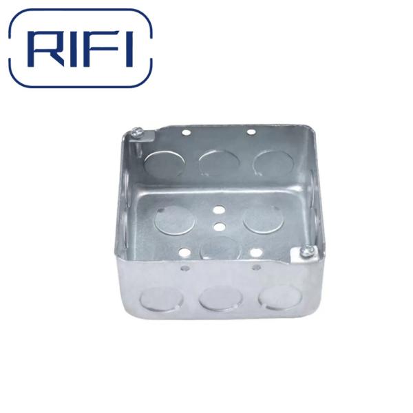 RIFI-OEM GI 電動ボックス 1と2 ギャング メタル スイッチボックス ハンディ 4 インチ 平方 電動ボックス