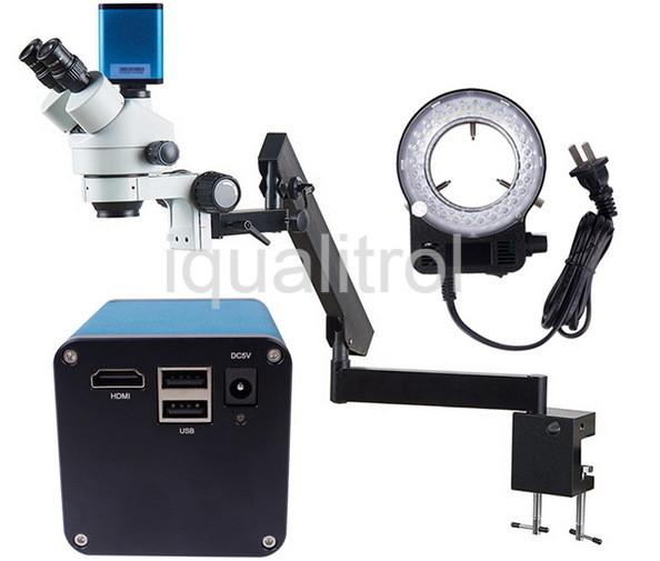 Microscope stéréo optique 8X de parallèle au microscope stéréo de 80X Trinocular