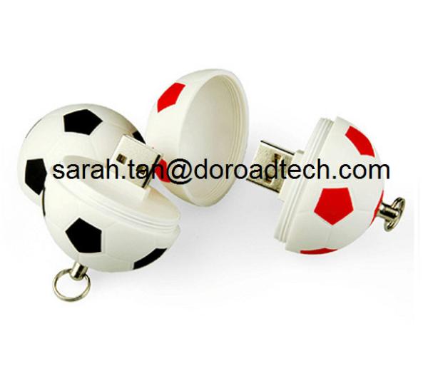 Football/Soccer Plastic USB Stick, Football Shape USB Flash Drive