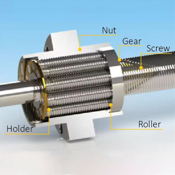 Custom Flange Nut Planetary Gear Ball Screw with Rolled Thread Bearing Steel and Customized Length