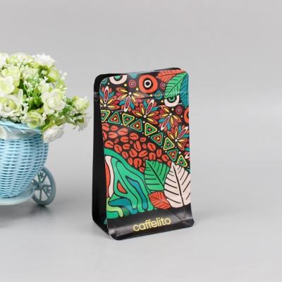 Square Flat Bottom Side Gusset Pouch Doypack Zipper Plastic Bag