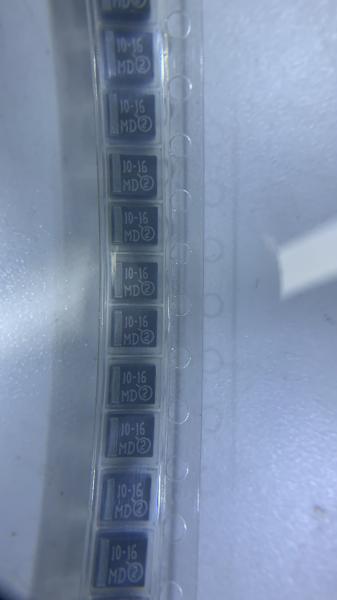 10% 293D106X9016B2T Conductive Polymer Tantalum Solid Capacitors 1.6uA