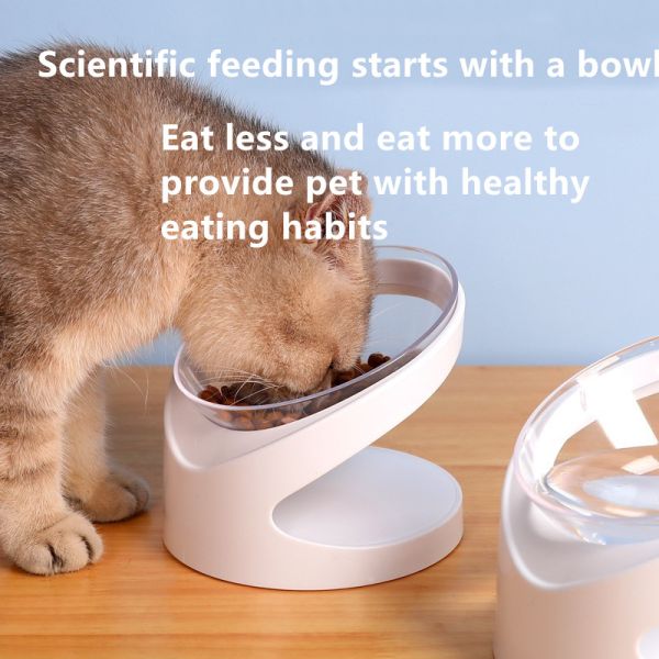 Dog Bowl Cat Oblique Mouth Bowl Pet Cat Bowl Neck Guard Cat Food Bowl Cat And Dog Rice Bowl Pet Bowl
