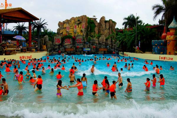 PLC Control Outdoor Big Water Amusement Park Wave Pool Equipment Blower Type