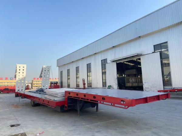 3/4 Axles 60-100 Ton Heavy Duty Lowbed Transport Trailer with Multi Axle Hydraulic