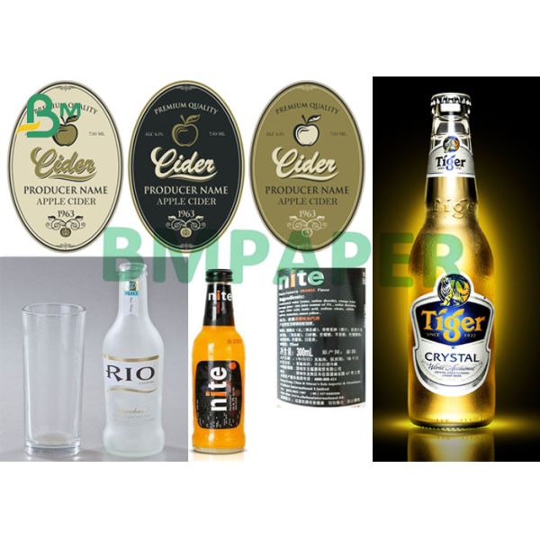 70g Beer Paper Label серебр стороны бумаги одного бутылки напитка бумаги ярлыка пива 70g одна сторона белая