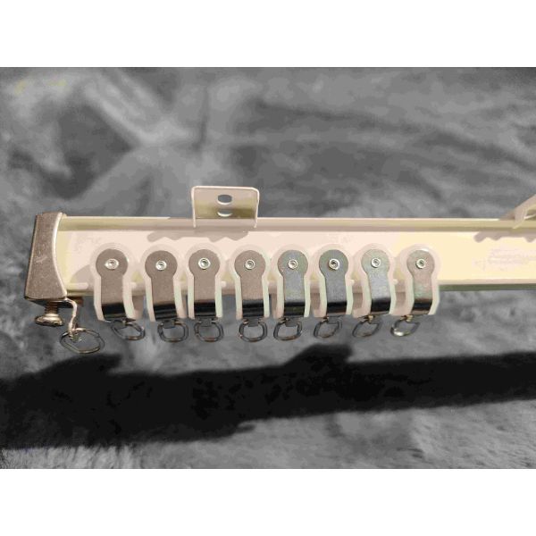 Ceiling Mounted Curtain Track With Curtain Track Rollers, Side Bracket Ceiling Top Bracket