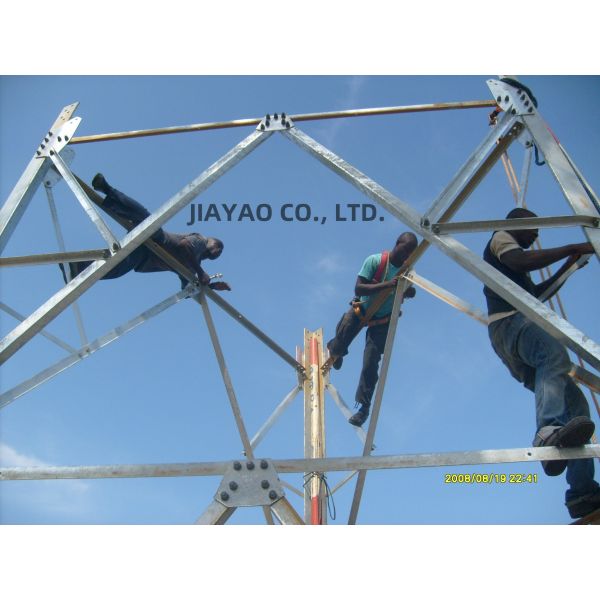 3 Leg 60 Degree Telecom Triangular Lattice Tower Self Supporting Communication Angle Steel Tower