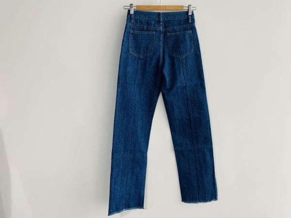 Contrast Color Ladies Denim Jeans / Light Wash Mid Rise Push Up Jeans TM7064