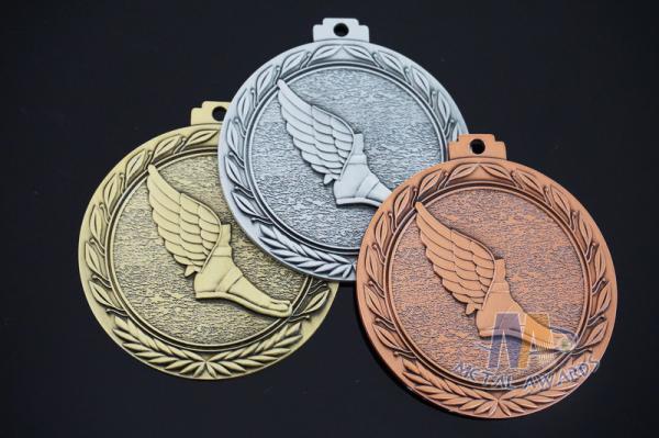 3d Effect Custom Engraved Medals With Antique Gold Silver Copper Plating