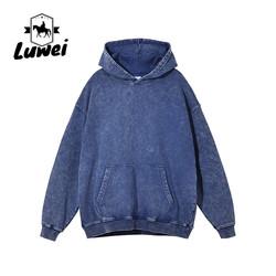 Crop Top Heavyweight Cotton Hoodie Long Sleeve Plain Oversized Sweatshirts