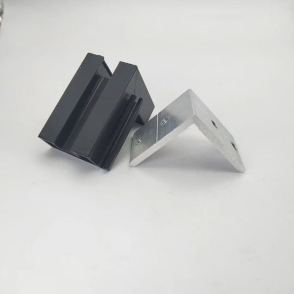 L Shape Corner Bracket Fittings Fasteners Thick 5mm Aluminum Extrusion Profile Angle Connector