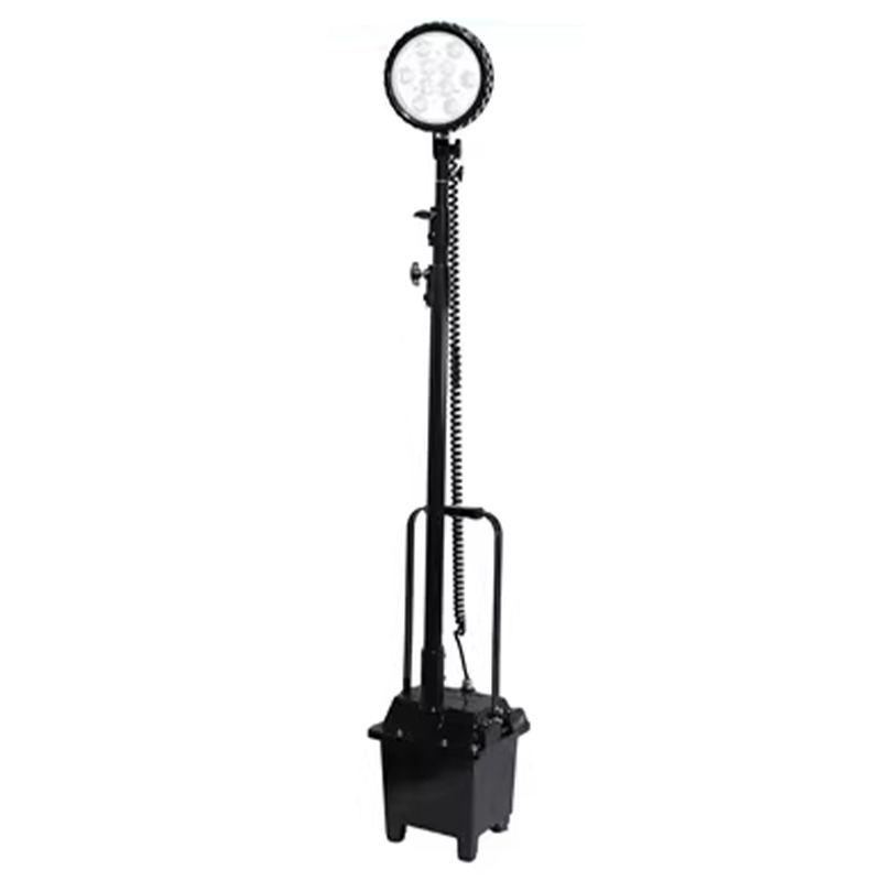 Complete Kit 30W/35W IP66 Mobile Explosion Proof Lamp With 2.8m Extension Pole Site Control Indicator Light
