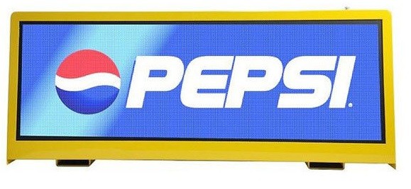 Pixel Pitch 5mm Taxi Top Digital Mobile LED Screen Advertising Waterproof High Brightness