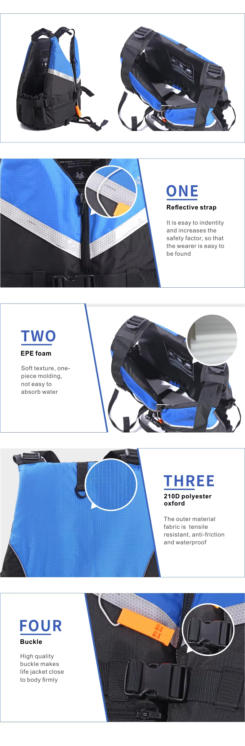 AG18011 Polyester oxford Leisure Life Jacket