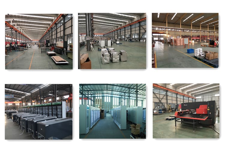Customized Size Stainless Steel 201/304 Work Table with Sliding Doors for Commercial Kitchen Storage