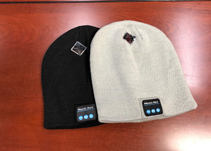 Шляп зимы Beanie Bluetooth женщин музыки таможня шляпы Earbuds Unisex хэндс-фри Slouchy беспроводная вяжет крышку с Bluetooth e
