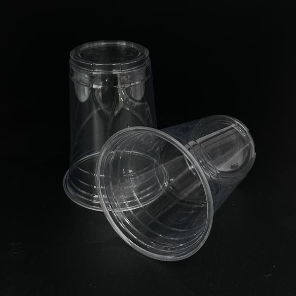 Takeaway Disposable 8oz 9oz 10oz 12oz 16oz 20oz 24oz Branded Logo Custom Printed Clear Plastic PET Cups