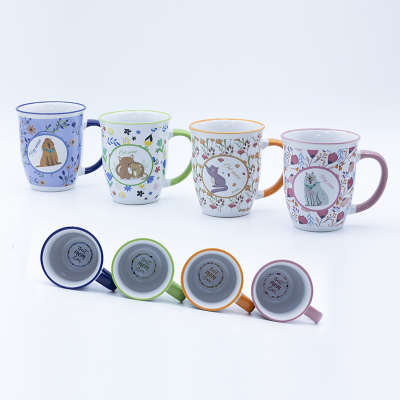 10.8cmH 340ml Custom Mug Mother's Day Dia 9.2*5.7cm Decal Fired And Color Glazed
