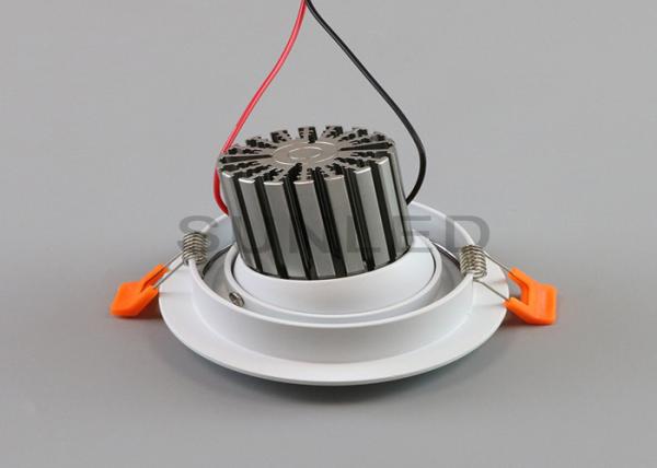 ÉPI LED Downlight 12W enfoncé rotatif 70mm d'angle de faisceau 15° 3 ans de garantie