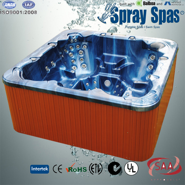 All seats balboa control acrylic shell square massage outdoor hydrotherapy spa