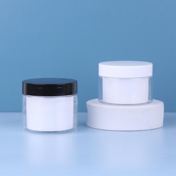 Rose Gold Plastic PET Jar Facial Clear Plastic Cosmetics Jar 100ml
