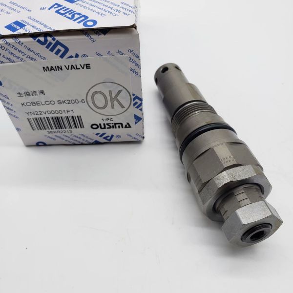 709-70-51200 Excavator Hydraulic Valve , Main Relief Valve For Kobelco SK200-6