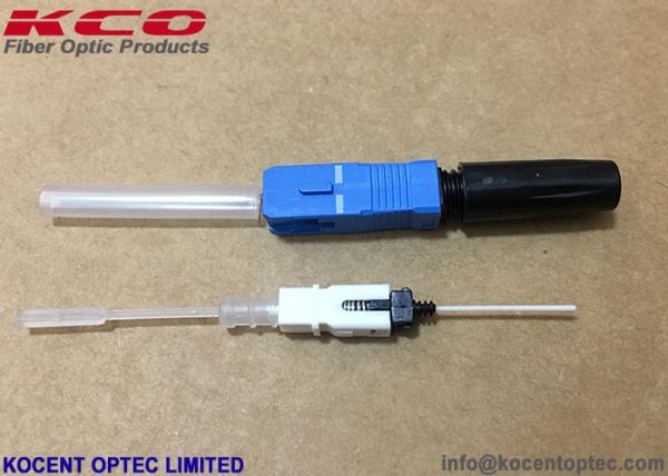 SC/UPC Hot Melt Fiber Optic Ftth Fast Connector 0.9mm Pigtail SOC Field Assembly Connector