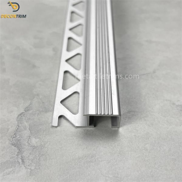 6mm Chrome Matte Black Tile Trim Bullnose Edge Trim Floor Edge Trim 6063 T5