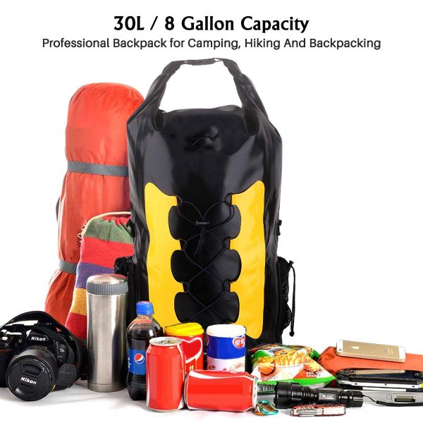 Складной облегченный водоустойчивый пеший рюкзак, Rainproof на открытом воздухе располагаясь лагерем рюкзак