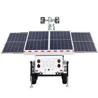 Towable Light Tower Generator Light Tower Height 5 Sections 7M Mobile Solar Light Tower Rental