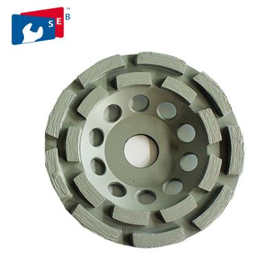 Sintered Double Row Diamond Cup Grinding Wheel For Grinding And Polishing Tile