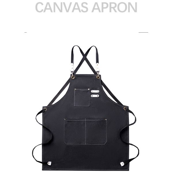 Uniform Type Wait Staff Custom Canvas Chef Cottons Unisex Apron for Kitchen Bar Work