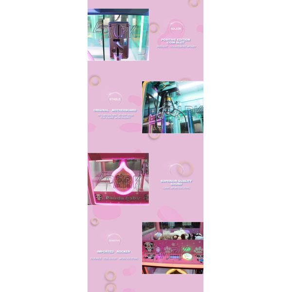 Fairground cute bear appearance crane claw arcade machine gift shop doll vending machine