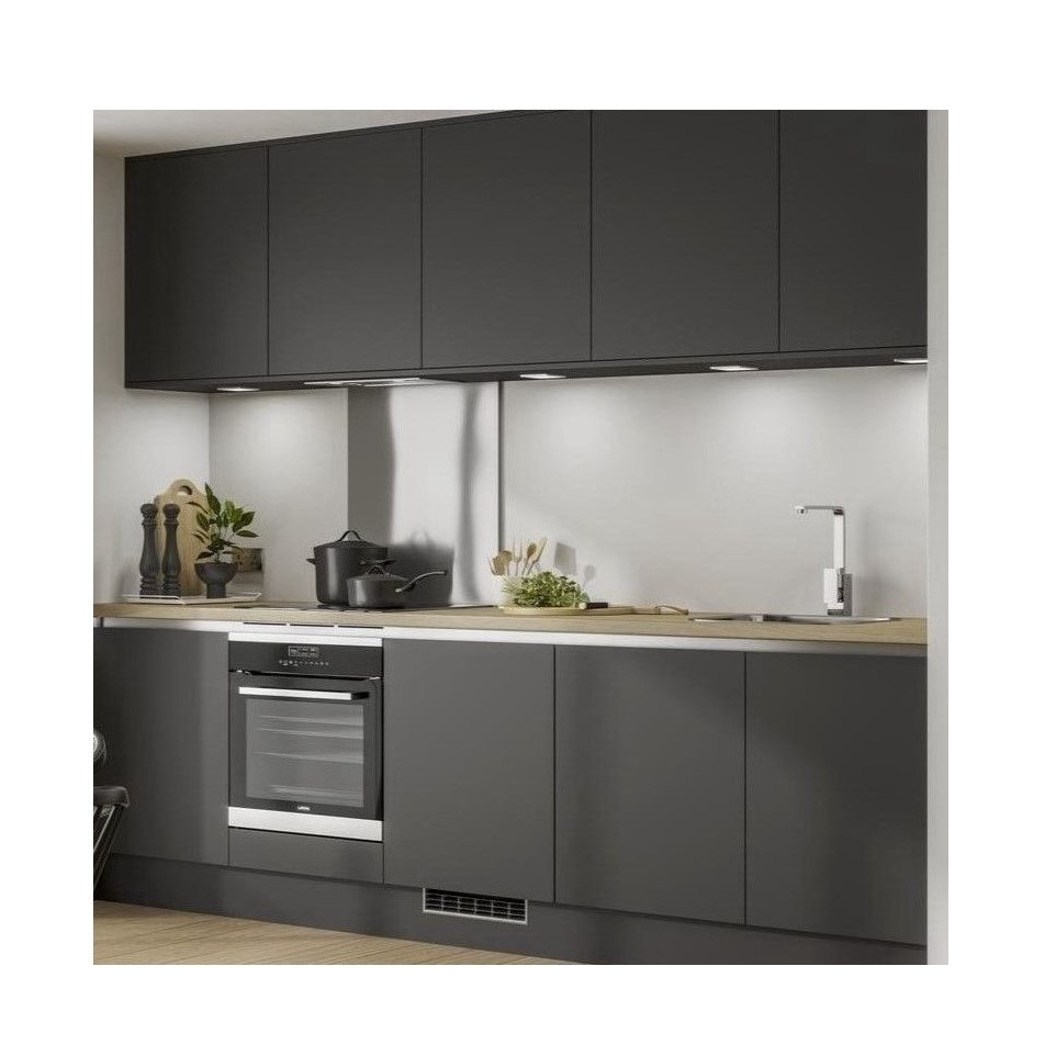 Customized Luxury Waterproof Fireproof Matte Smart Wood Kitchen Cabinets for Your Home