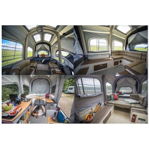 Холста раздувной TPU полиэстера шатра крыши 6X2X1M шатер трейлера туриста рамки трубки на открытом воздухе верхнего