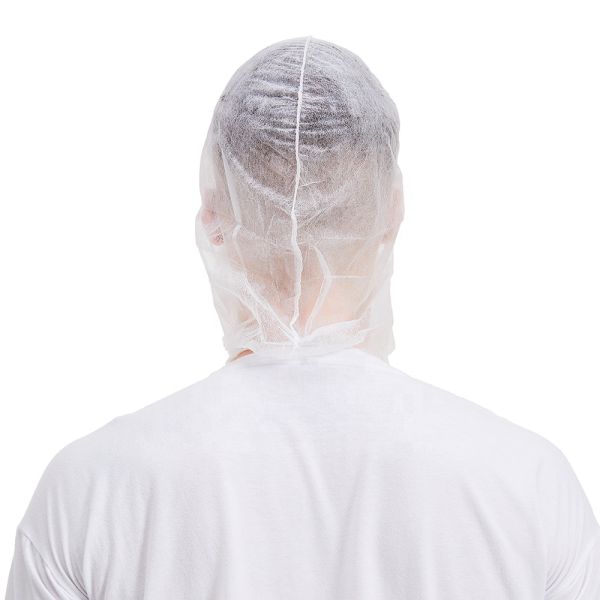 Polypropylene Bouffant Hood Cap Disposable Catering Bonnets Full Face Hair Net Beard Cover Combo Disposable Hood Caps