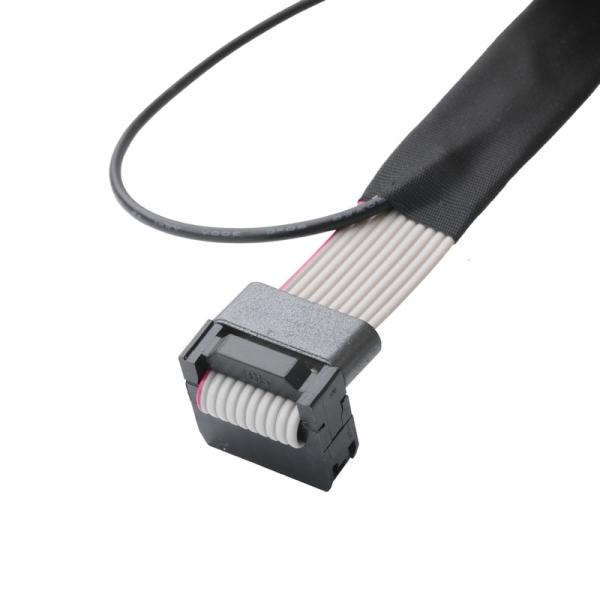 IDC FC-10P e TER M4 passo 1,27 mm Conector de cabo de solo com fio de anel UL2651 28AWG OEM / ODM
