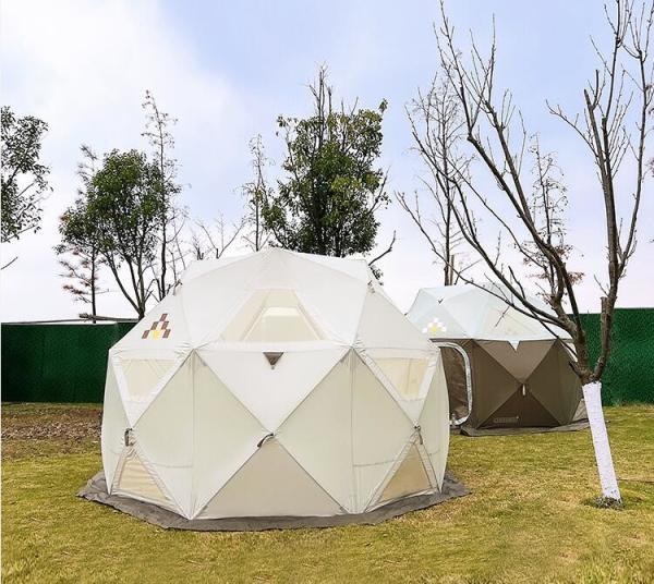 Luxury Large Glamping Tent Outdoor Geodesic Dome Tent Event Dome Outdoor With Shower Toilet, Canopy Gazebos Screen