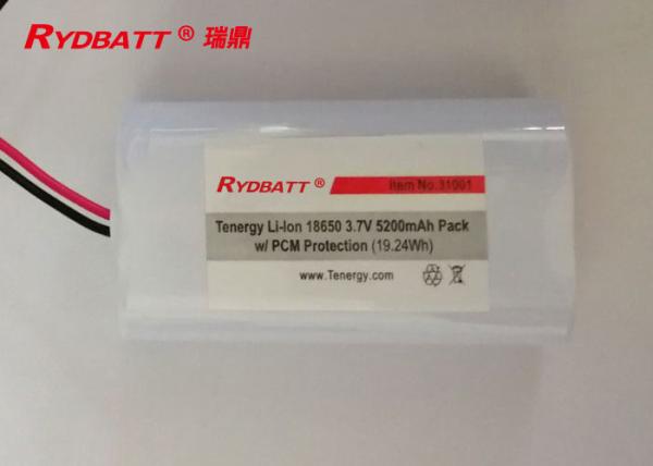 1s2p 18650 Battery Pack 3.6V 3.7V 5.2Ah Or Customized 500 Times Cycle