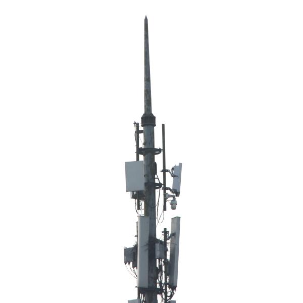 Polygonal Galvanized Telecom Monopole Hot Dipped Cellular Tower Without Working Platform