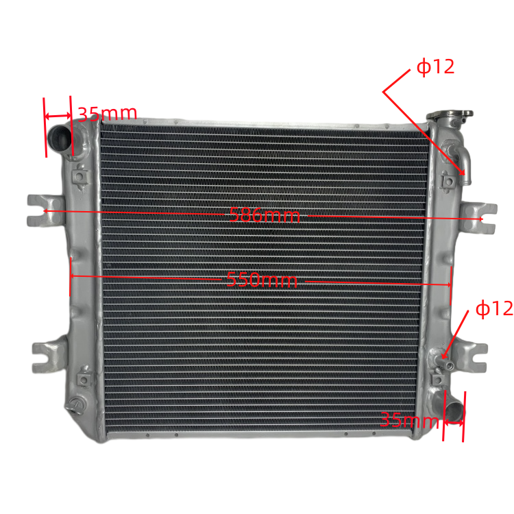 6.7KG Weight Aluminum Hydraulic Radiator with Long Working Life for Hangcha CPCD30 N Series Forklifts