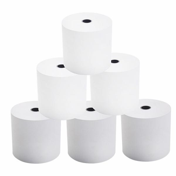 100% Wood Pulp 57x40mm Thermal Till Rolls For Pos Machine