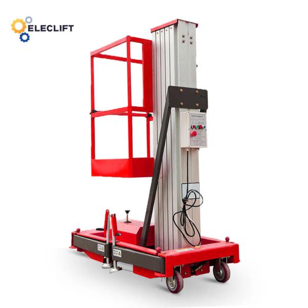 Safety Limit Switch Aluminum Lift Platform Single Man Electric Scissor Lifts 220V
