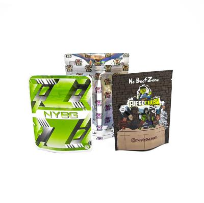 Customized Three-Side Sealed Tobacco Cigar Mylar Bag Printable Design