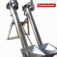 Conveyor de elevação de parafuso inclinado tubular personalizado para o sistema de transportador OEM